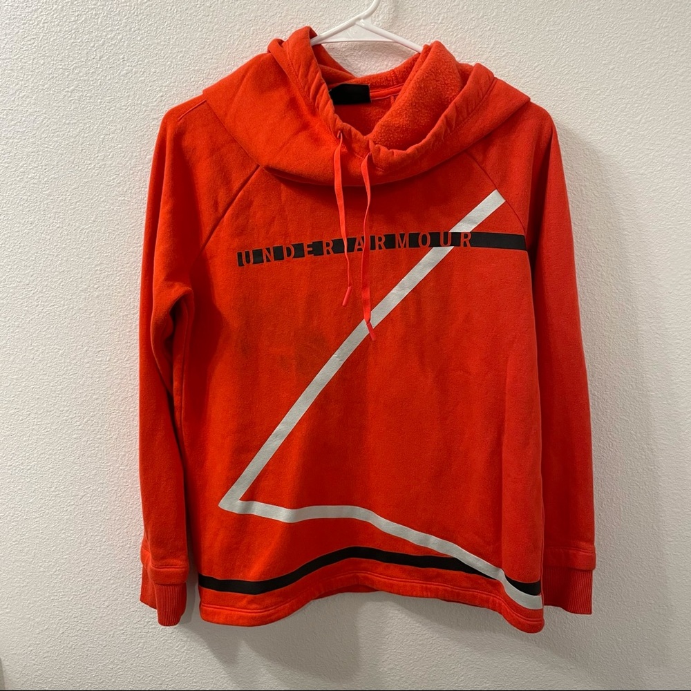 Under Armour cowl new k hoodie orange XS